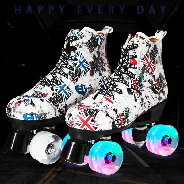 

inline & roller skates double row pulley 4-wheel skating patines en linea