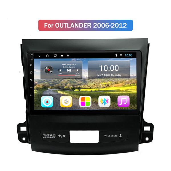 GPS Navigation System Carro Tela de Toque 2din Rádio de Vídeo Android para Mitsubishi Outlander 2006 2007 2008-2012