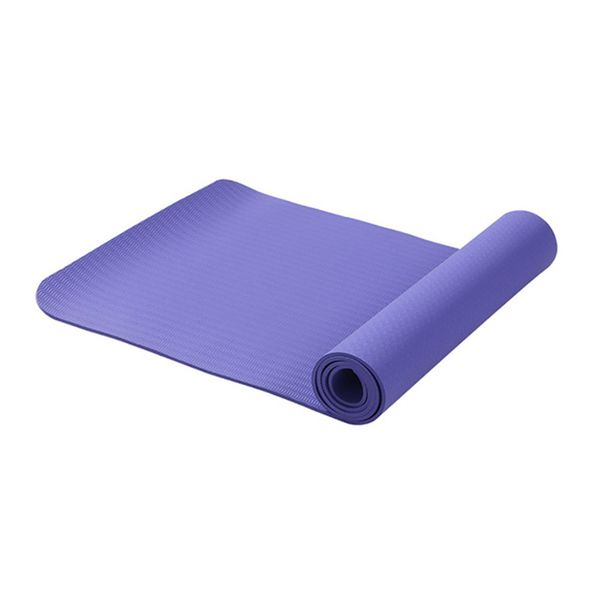 

6мм 183x61cm tpe non-slip мат для йоги фитнес без запаха напольный коврик violet