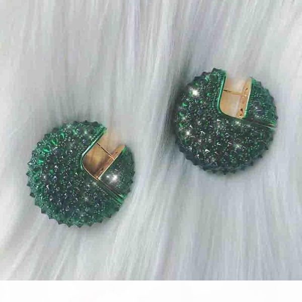 

europe and america fashion women designers yellow gold plated full cz designers hoops for girls women for party wedding, Golden;silver
