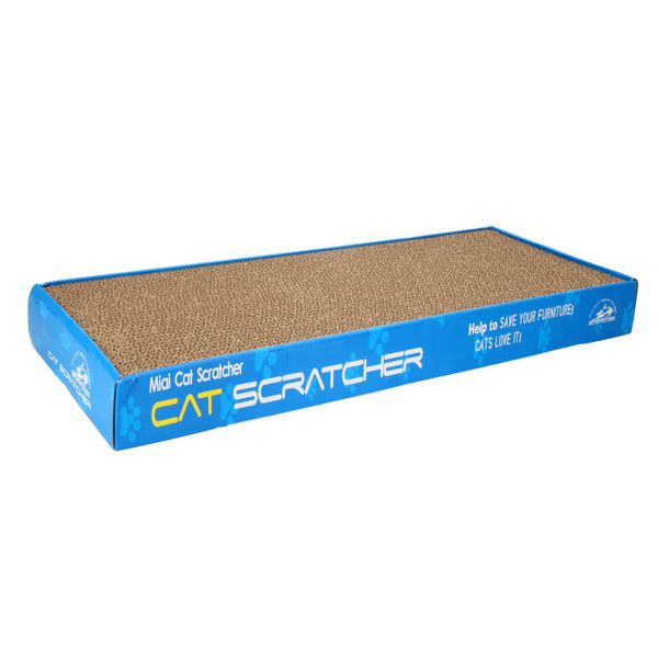 

usa stock cat toy corrugated board thick corrugated cat scratching board cat toy grinding claw plate double sided flat two to send catnip