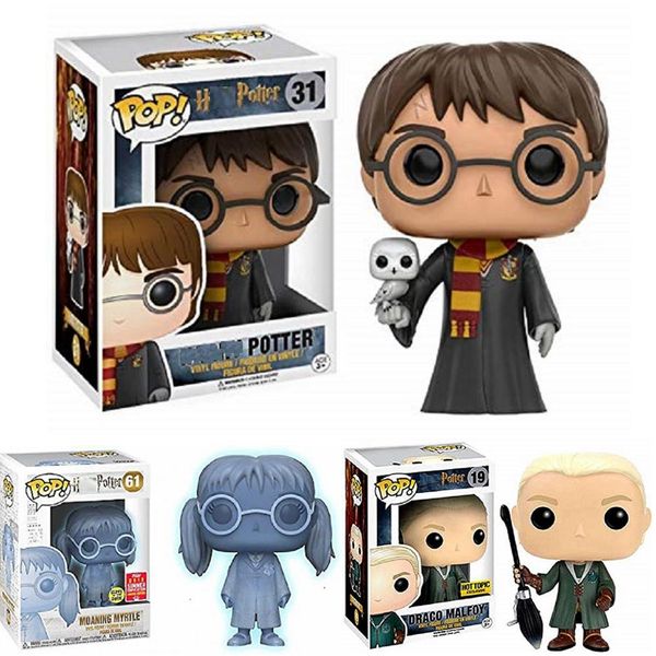 

funko pop new draco malfoy harri potter moaning myrtle limited edition vinyl dolls figure model toys for children christmas gift