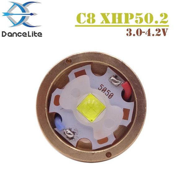 

светодиодный модуль 1pc diy 2600lumens 3.0-4.2v xhp50.2 для c8 flash light с dtp