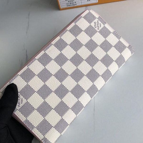 

new arrival zipper womens wallet purses card holder money coin pocket long wallets handbags vintage design plaid women wallet purse