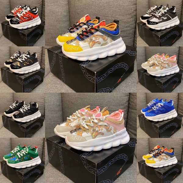 

black infant kids running chainreact shoes rubber suede youth junior sports trainers big small boy girl children link-embossed sole outdoor