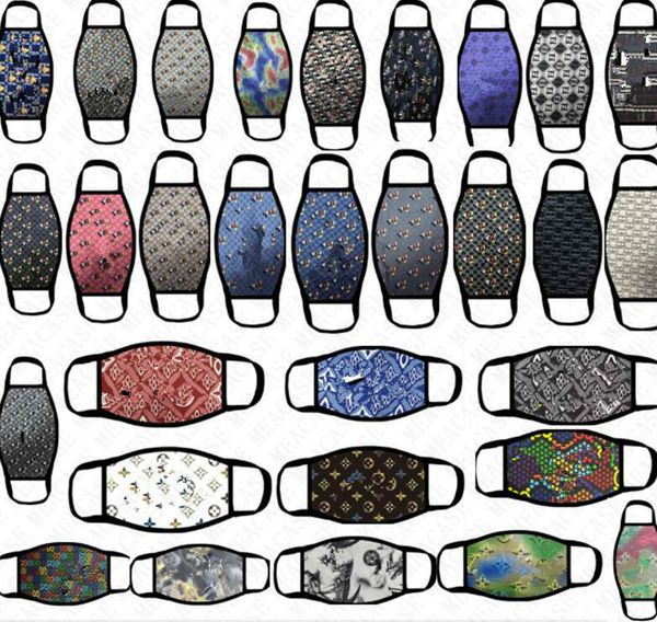 

men women luxury face masks washable 3d designer fashion mask reusable anti dust facemask brand sports sun-proof breathable mask d72001