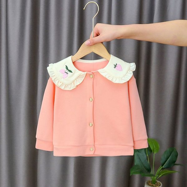 

t8cz5 корейский стиль весной детской одежды с длинными рукавами девочек весной и осенью новое пальто модно 1-летний 3-летний ребенок кукла t, Blue