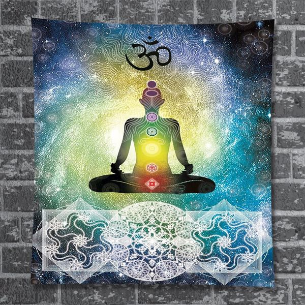 

bohemia printed home statue yoga bohemia printed home buddha statue tapestry yoga buddha tapestry, Blue;gray