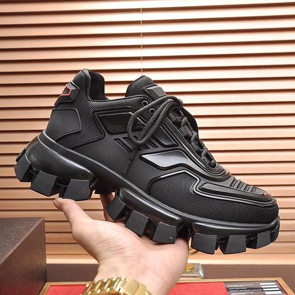 

fast delivery cloudbust thunder knit sneakers mens shoes scarpe da uomo di lusso lightweight vintage shoes low lace -up casual men shoes, Black