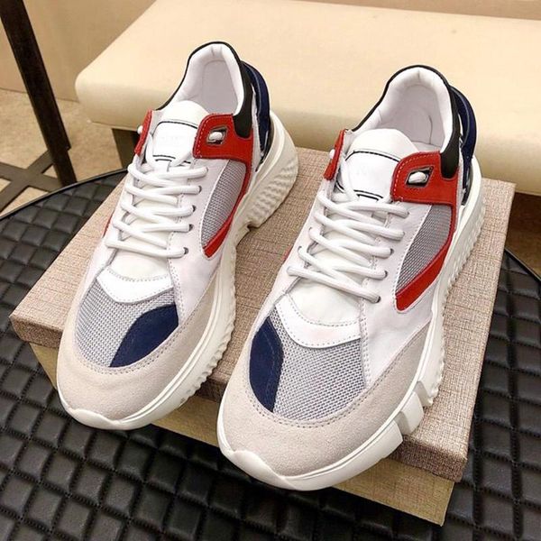 

fashion classic veloce mid white trio mens shoes manner schuhe vintage autumn and winter lace -up casual sports men shoes soft footwears, Black