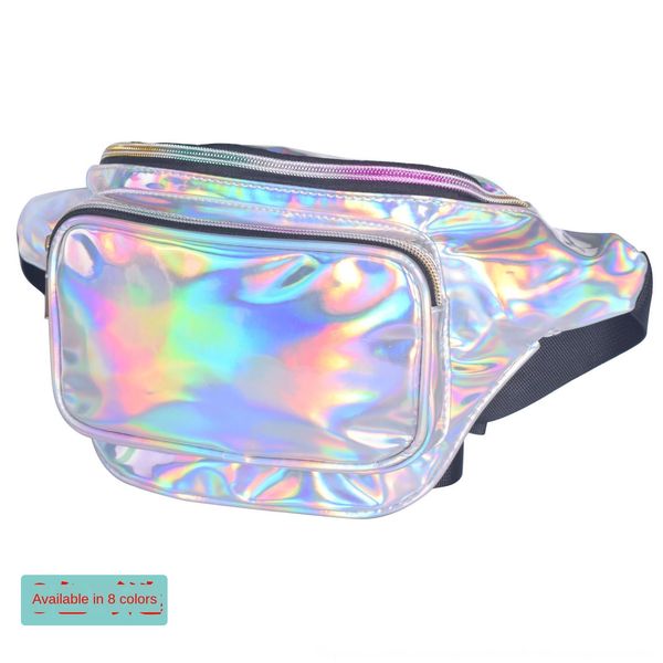 

zstio new reflective laser crossbody shoulder women's leisure outdoor sports outdoor sports waist phone waist running bag chest bag run