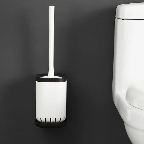 

home toilet brushes holder stand guard set wall-mounted bathroom cleaning tool