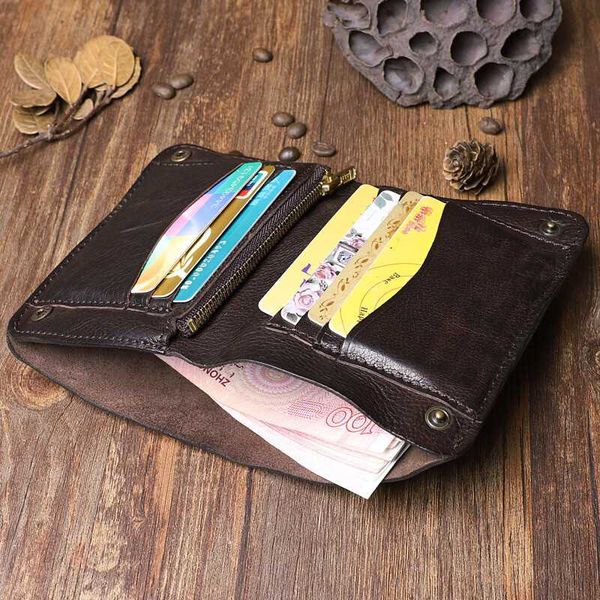 

aber original handmade wrinkle wallet leather genuine cow leather vertical mens wallets retro money clips luxury short billfold purse, Red;black