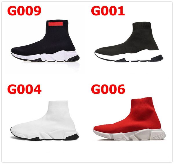 

fashion womens speed trainer sock sneakers men stylist shoes platform casual shoes triple black high boots madame chaussure