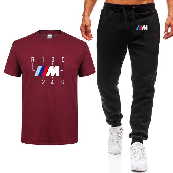 

fashion summer men t shirts for car logo print hiphop casual cotton short sleeve t-shirt pants suit mens tu