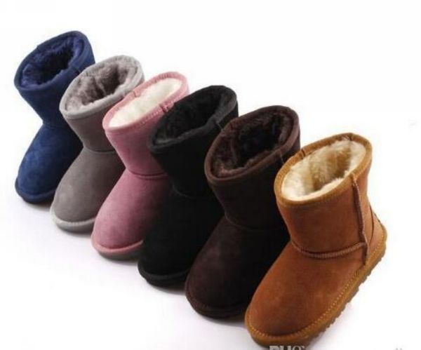

2020 sell real 5281 high-quality kid boys girls children baby warm snow boots teenage students snow winter boots, Black
