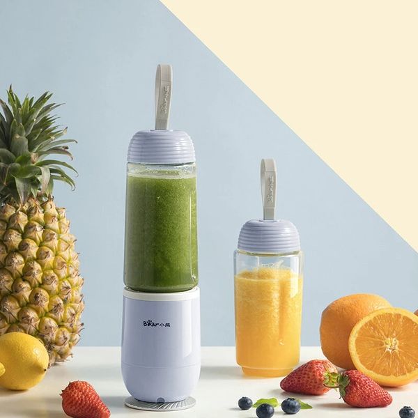 

bear llj-d04b1 350ml portable electric fruit juicer mini blender cup