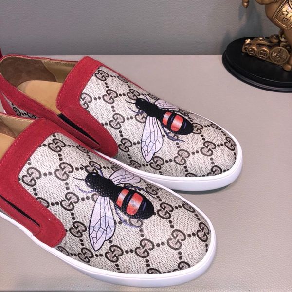 

2019d spring and summer new printing men's lazy shoes a pedal low shoes casual shoes, comfortable single shoes original box packaging:1, Black