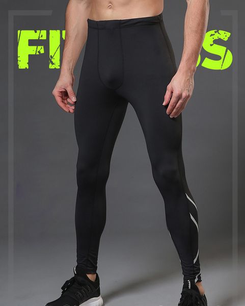 

tight pants men's fitness sports basketball bottoming pants silk stockings running Yoga quick dry training high elastic compression pants sp