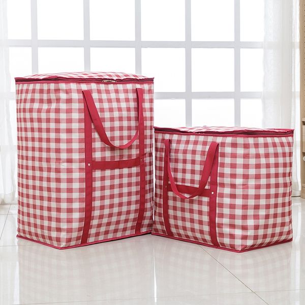 

aq4wa extra large thickened moving clothes consignment luggage storage luggage bag quilt storage bag packaging waterproof oxford cloth porta
