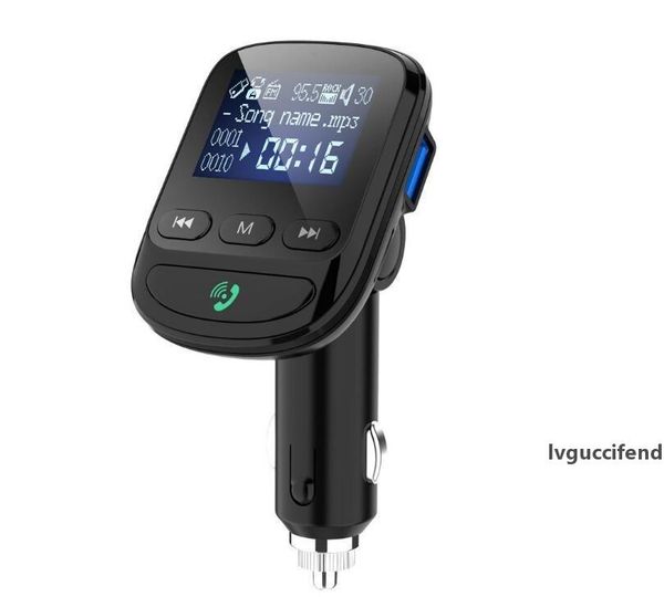 

bt06q bluetooth car kit car mp3 fm player card car adapter with qc3.0 charger handscalling supports tf card with retail box