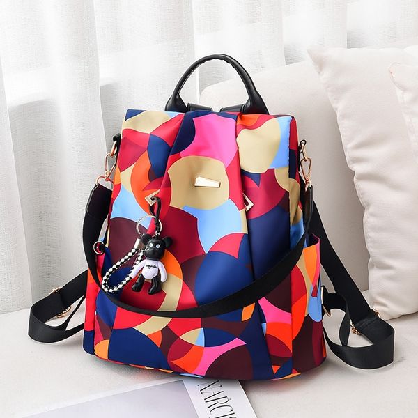 

female 2020 new fashion oxford multi-function travel students korean bag backpack backpack schoolbag female