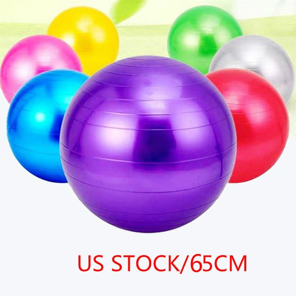 

US STOCK, 65cm Fitness Yoga Ball For Children Thickening Explosion-proof Authentic Products for Pregnant Women Dedicated Birth Childbirth