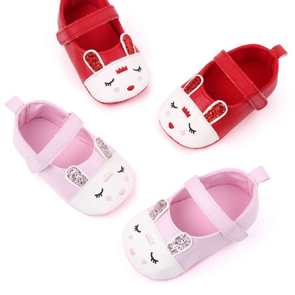 

новый новорожденных малышей infant baby girl мультфильм шпаргалки обувь противоскользящим prewalker хлопок sneaker первый ходунки