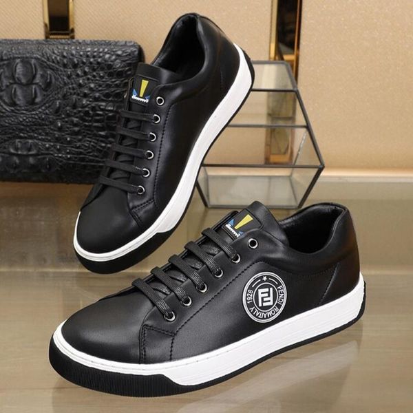 

new arrival mens shoes lightweight outdoor walking footwears luxury lace -up plus size low men shoes chunky sneakers zapatos de hombre, Black