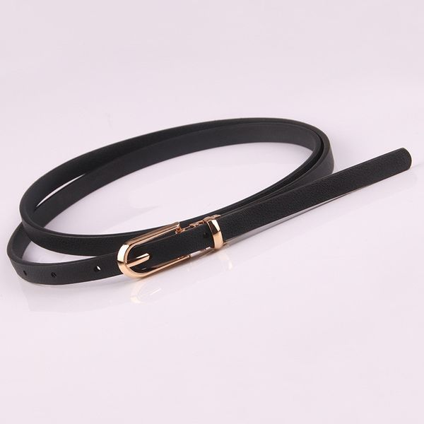 

designer belts women faux leather belts candy color thin skinny waistband adjustable belt women dress strap cinturon mujer, Black;brown
