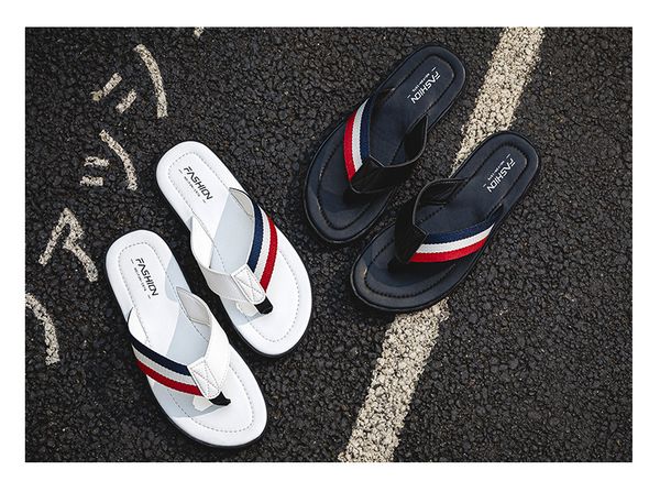 

flip-flops male anti-skid deodorant summer outdoor personality sandals 2020 fashion new sandals, Black