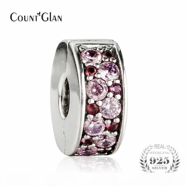 

Fit Pandora Bracelet Mixed CZ Mosaic Shining Elegance Spacer Clip Beads 925 Sterling Silver Decorative Bead Diy Charm Bracelets Accessories