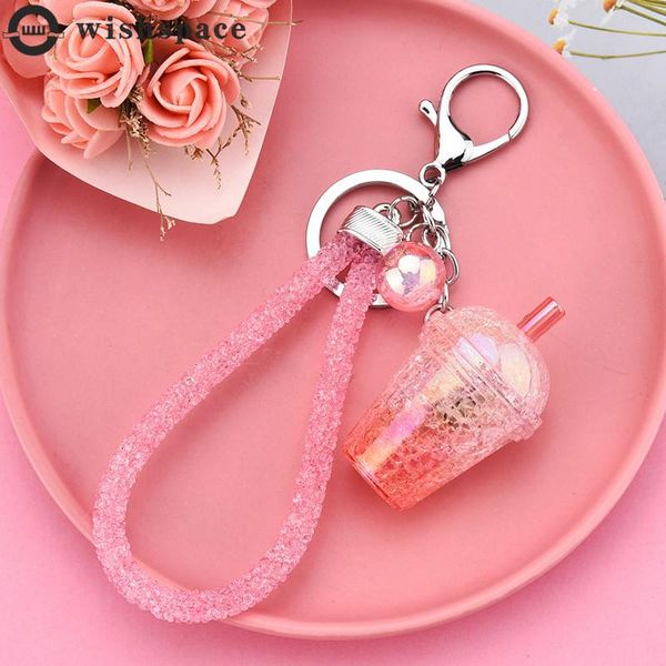 

the new fashion personality shine small ornament key chain pendant jewelry wholesale kettle, Silver