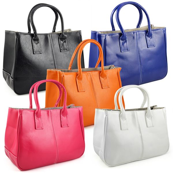 

tftp ladies class pu leather satchels tote purse bag open handbag four colors bag