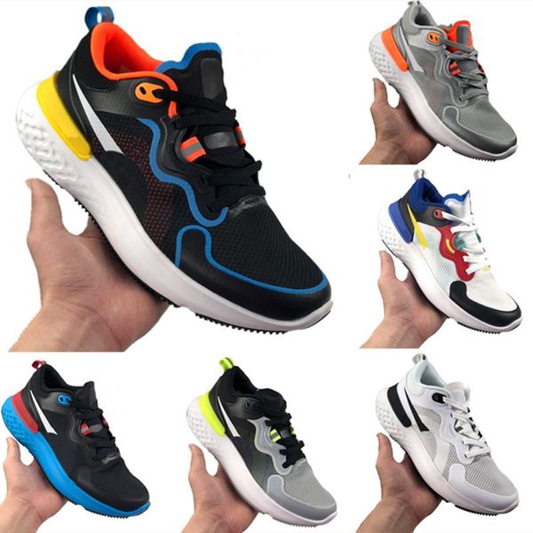 

2020 эпических реагировать instant go fly wire мужчины женщина кроссовок причинных mesh дышащего спорт спортивных дизайнерские тапки, Black