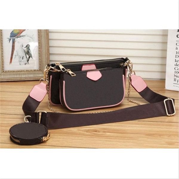 

xx2020new classical women handbag purse leather flower shoulder crossbody bag ladies purses 3 pcs purse