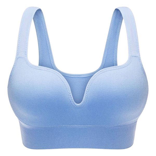 

a0nijie professional women yoga tank seamless fitness sports push up bra solid color gym vest, White;black