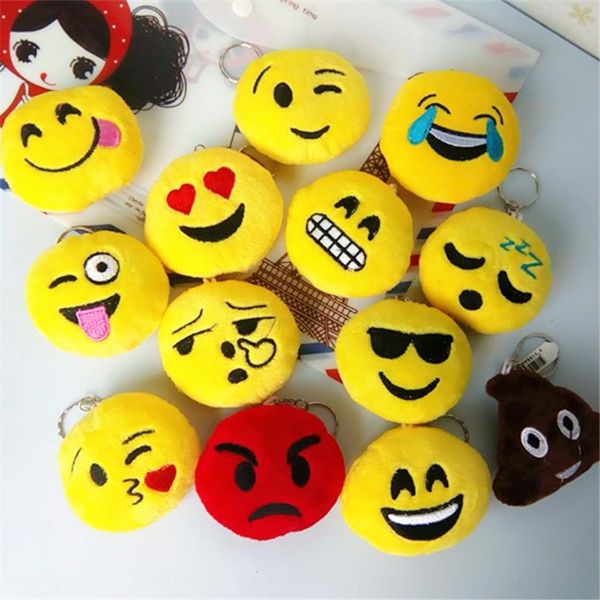 

emoticon pillow pendant accessory mobile phone emoji ornament plush toy toy pendant car mobile phone chain recommendation, Silver