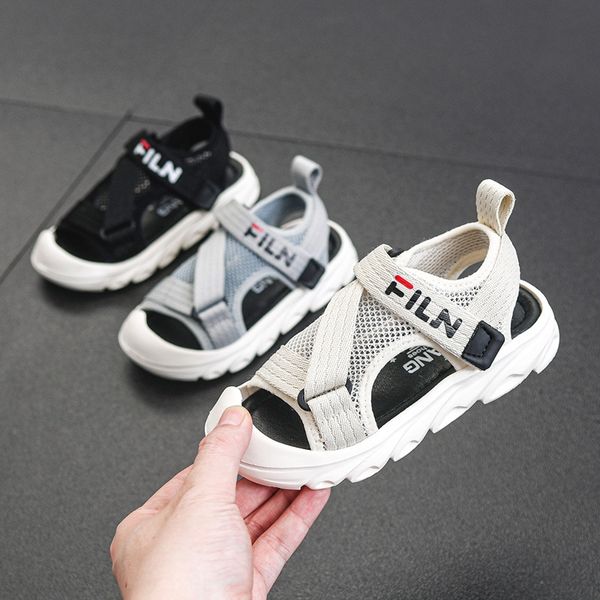 

2020 new children's shoes children's soft sneakers and bottom sandals korean girls' sports shoes fashionable boys' baoto, Black;red