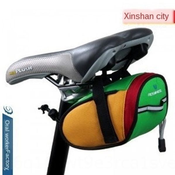 

13567roswheel xuan colorful soulsaddle bag bicycle luggage bags and suitcases mountain bicycle trunk bag equipment