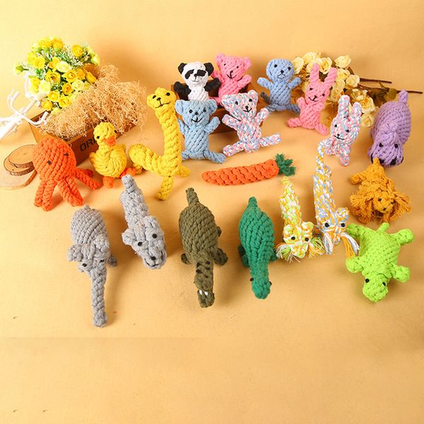 Gestricktes Kauspielzeug für Hunde, süßer Bär, Elefant, Schildkröte, Form für Hunde, Katzen, Mode, Heimtierbedarf, Wille und sandiges Geschenk