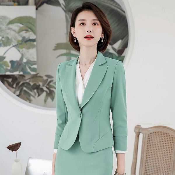 

women's suit 2019 small fragrance fashion business wear formal women's clothing 2019 autumn wear temperament interview suit autumn, White;black
