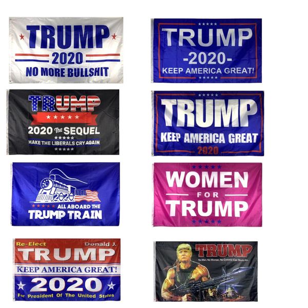 Different Kinds Designs Trump Flags,Maga flag, Rambo Flags 3x5ft, 100% Bleed 68D Polyester Fabric, Spedizione gratuita