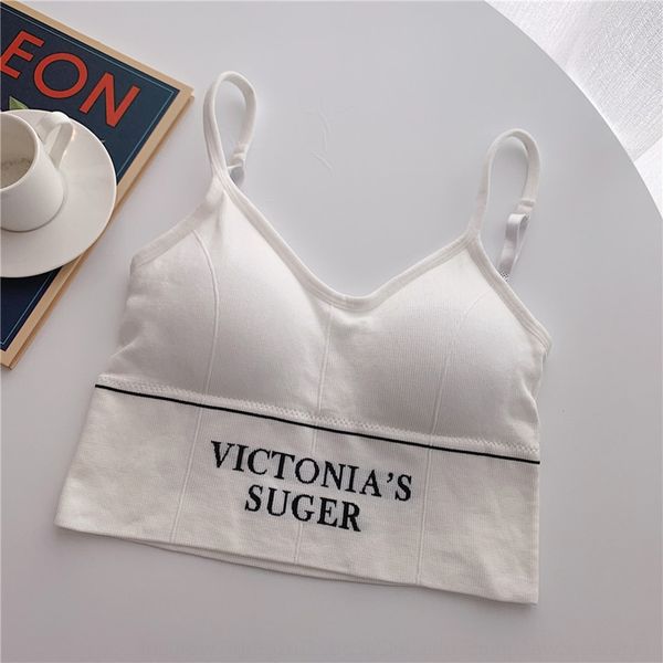 

npjk6 2020 korean style close-fitting sticker underwear body sticker internet celebrity camisole letter all-match slimming underwear with ch, Camo