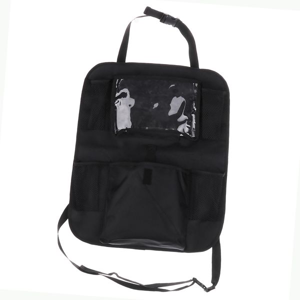 

car seat organiser multi-pocket travel storage with touch screen ipad holder