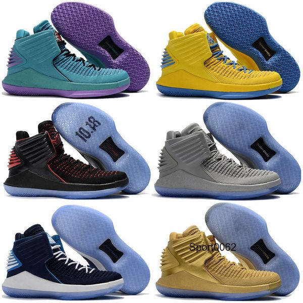 

оптовая jumpman 32 32s дети баскетбол обувь мужчины кроссовки черное золото красный желтый синий серый спорт лучшие qaulitys 32s спортивная, Black