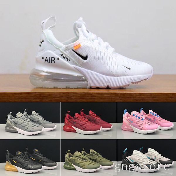 

2019 air cushion knit breathable children running shoes boy girl young kid sport sneaker size 28-35 eer2b, Black