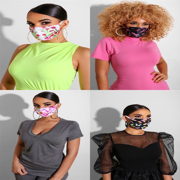 

v masks mouth new face muffle cotton men women party masks fashion cute panda mask#966, Black