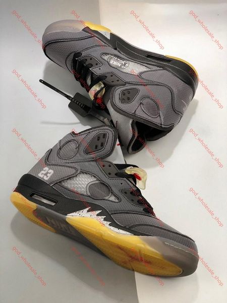

xshfbcl 2020 new men 5s basketball shoes off 5 og sports sneakers, Black