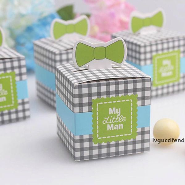 

2019 lovely sale baby birthday candy box european style baby party small gift box sailboat bow tie beard 40pcs